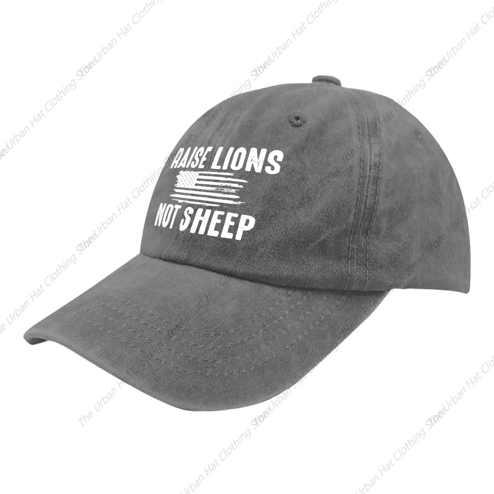 Raise Lion bukan domba topi bisbol topi bola lucu Hari veteran untuk pria wanita topi Hiking dapat diatur topi Trucker untuk Gym sehari-hari