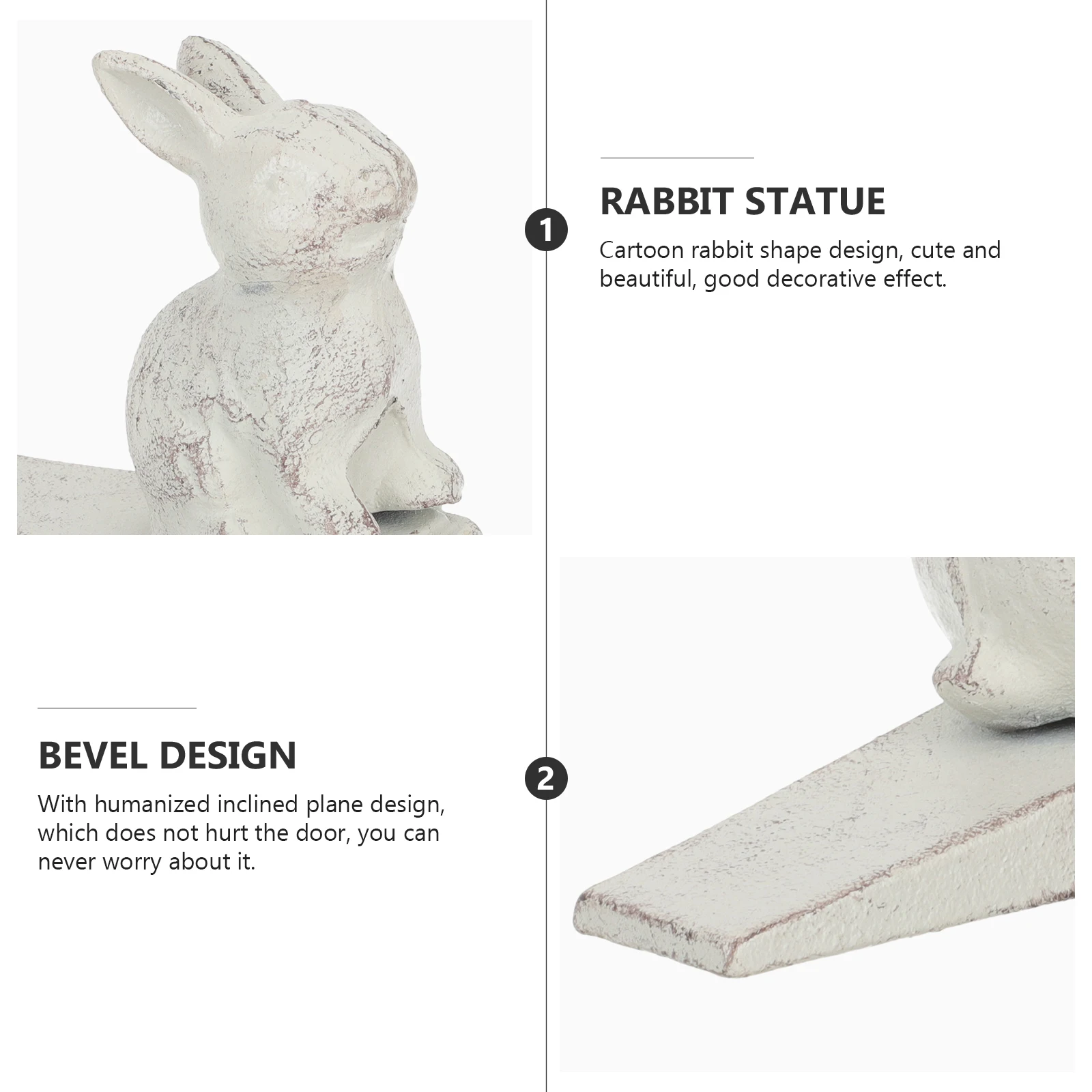 

Retro Stopper Vintage Home Decor Bunny Protector Cute Rabbit AntiSlip Wedge Bottom Guard Concrete Carpet Stone Tile