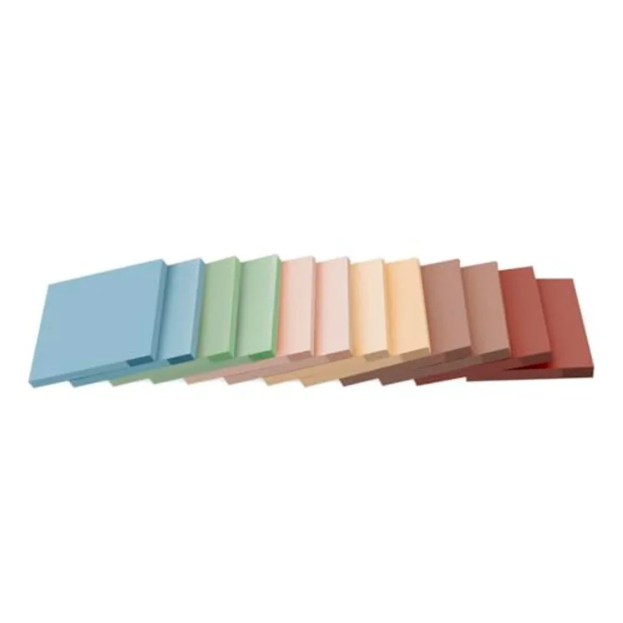 

Pads Sticky Notes 3x3 inch, Self-Stick Pads Vintage Colors Sticky Note, Recyclable, Easy to Post for Home, Office, Notebook