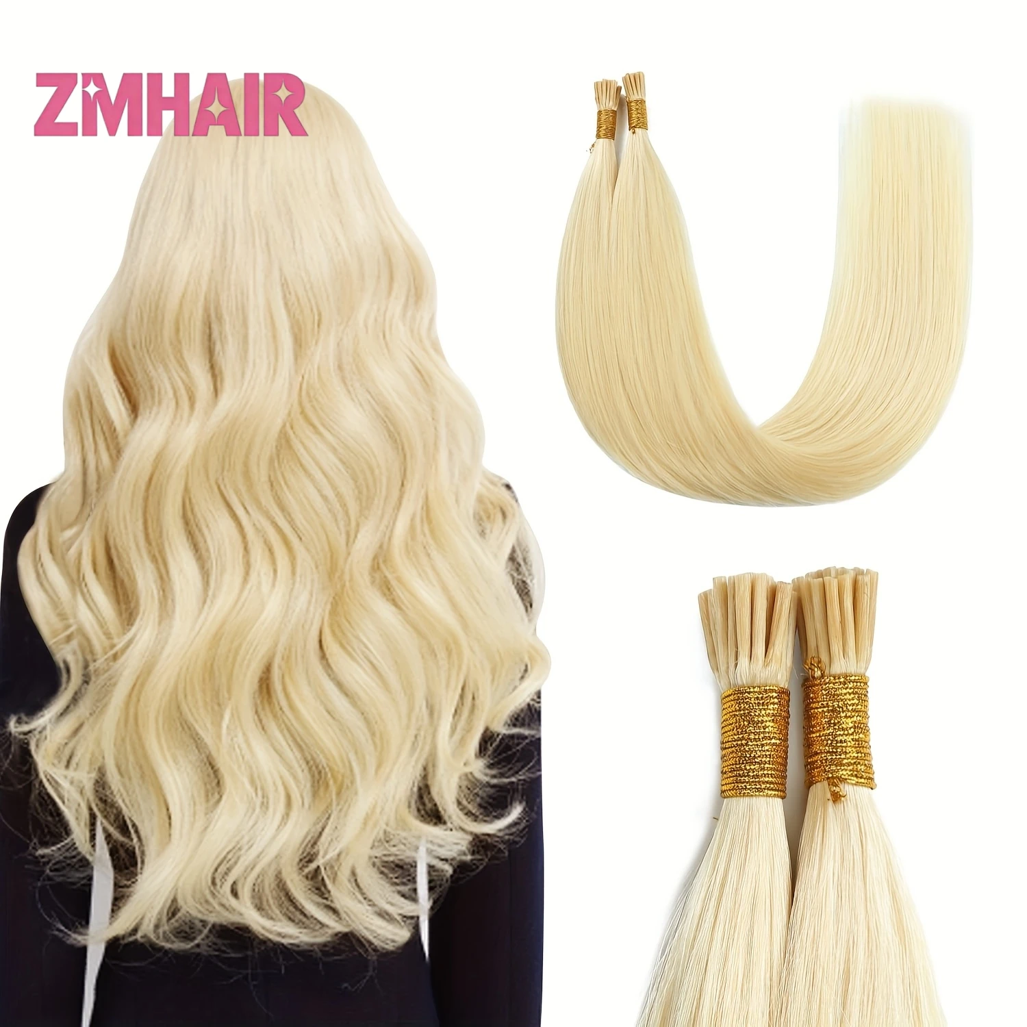 

Наращивание волос I Tips Virgin Hair Extensions 60 # Натуральные прямые волосы для наращивания I-Tip из 100% ресничного волоса Remy для темнокожих женщин
