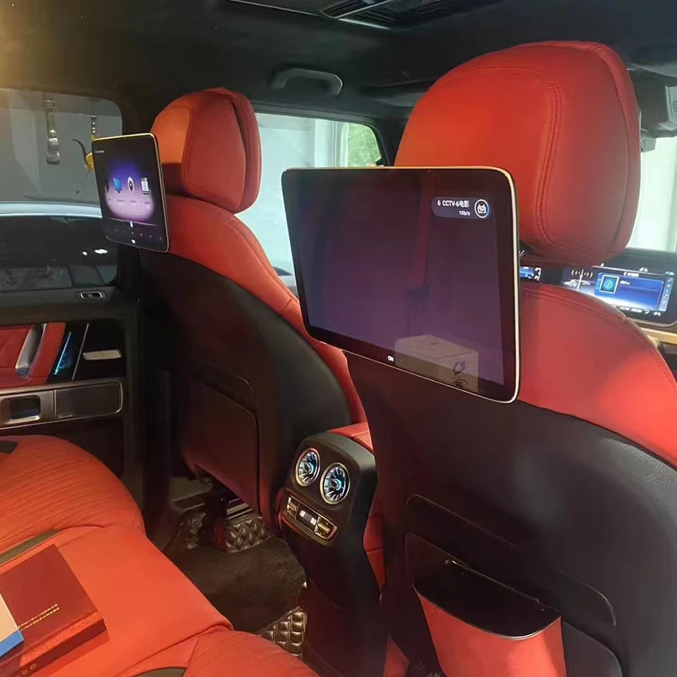 

Специальный кронштейн AZTON 13,3 дюйма на заднее сиденье автомобиля, развлечения 3 + 32G, Android 12, подголовник Moor для Merceenz GLS GLE E 2025