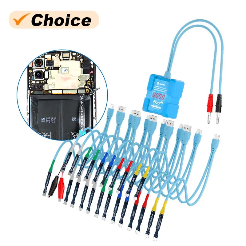 SUNSHNE iBoot A/B/C/D Power Boot Cable for IP SAM HW OP VI MZ Universal Intelligent Anti-burn Mobile Phone Battery Startup Line