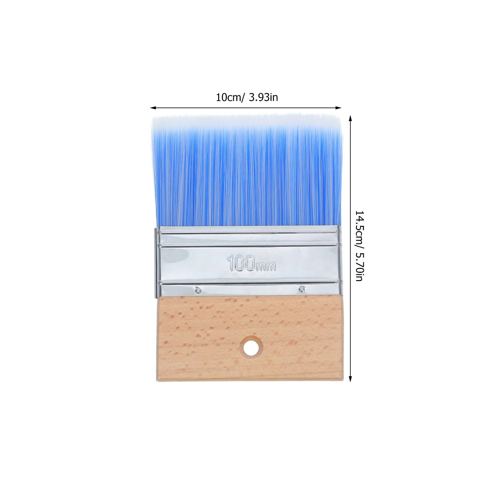 Small Paint Brush Flat Bristle Brush Painting Ergonomic Wood Handle Perfect for Cabinets Furniture Decks Walls Oil Paint
