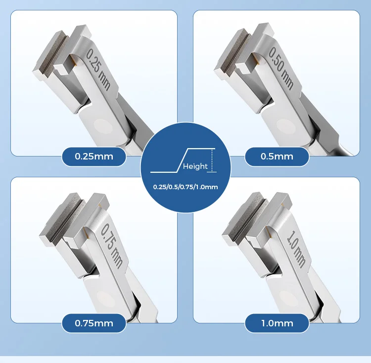 AZDENT Dental Draht Schritt Forming Zange Zange Biegen Einstellen Metall Drähte 0,25/0,5/0,75/1,0mm Zange zahnmedizin Werkzeug Instrument – Detail 2