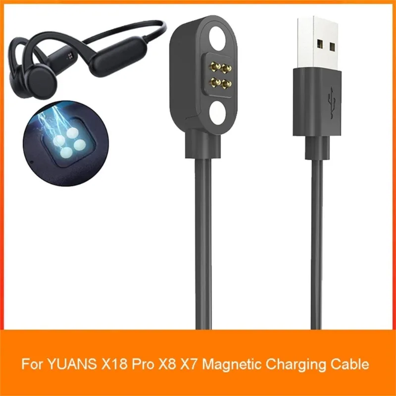 

For YUANS X18 Pro X8 X7 Headphone Magnetic Charger Cord Power Adapter USB Fast Charging Cable Bracket Station