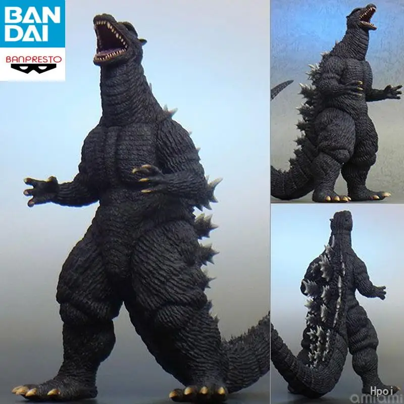 BANDAI Original en Stock BANPRESTO Toho Monster Series Monster Roar Attack Godzilla 2004 figura de Anime modelo genuino en caja de juguete