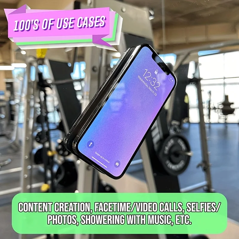 

Силиконовый держатель для телефона на присоске, двусторонний, с сильным захватом, для селфи, видео, душа, универсальная подставка для телефона