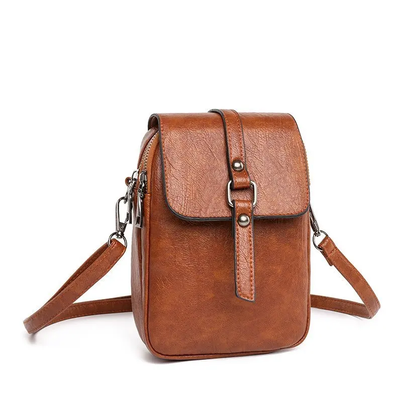 New Shoulder Bags women's bag rivet Cell Phone bag mobile phones Casual Bag Vertical phone bag women's messenger bags C183