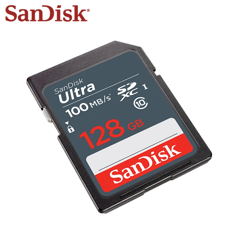 Карта памяти SanDisk Ultra SD C10 SDXC / SDHC 16 ГБ 32 ГБ 64 Гб 128 ГБ 256 ГБ высокоскоростная 100 Мб/с флэш-карта памяти для цифровой камеры