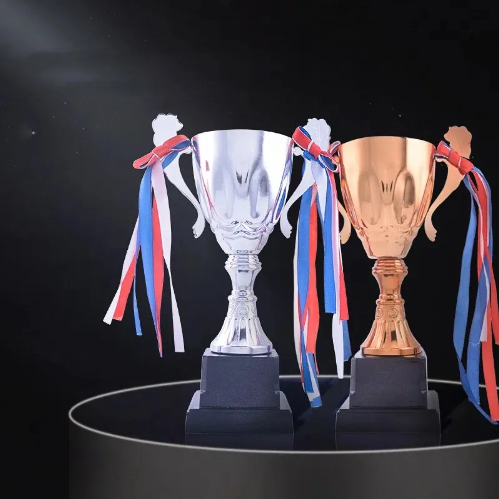 Gold Silver Copper Trophy Awards 23CM Sports Games Small Prize Cup Competition Soccer Craft Souvenirs Winner Award Trophy