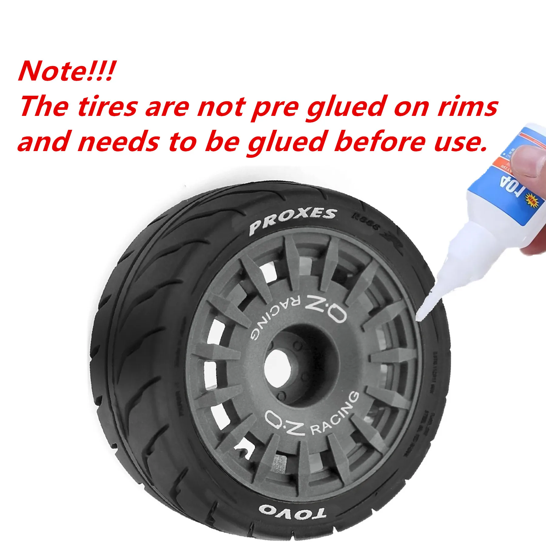 1/10 RC On Road Touring Tires And Wheels 12mm Hex OD 68mm for 1:10 Scale Rally Drift Car Tamiya TT01 TT02 Traxxas XV02 XV01 4PCS - view 6