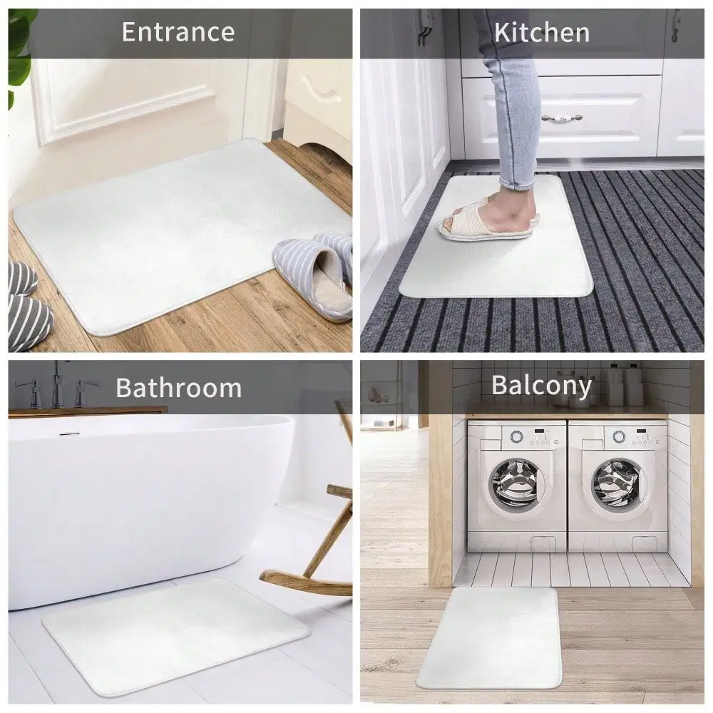 1pc Rectangular Welcome Mat, Happy Fall Pumpkin And Sunflower Printed Pattern, Nonslip And Dirtproof Washable Mat, Flannel Material Is Soft, Comfortable And