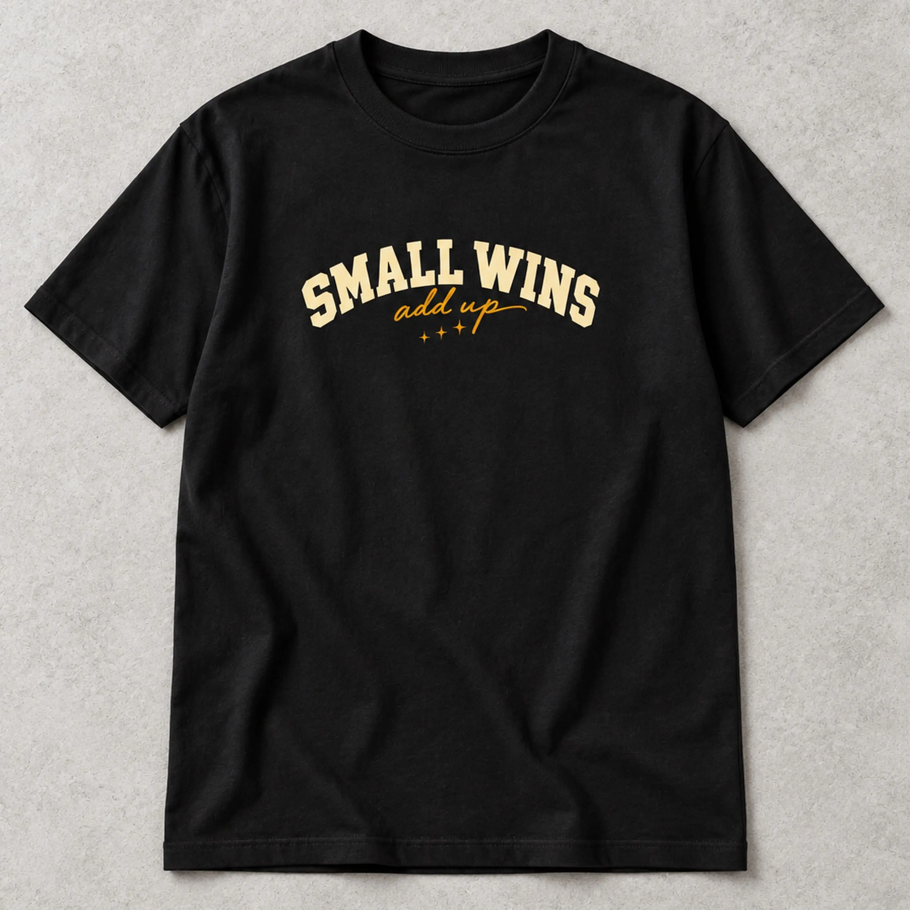 Small Wins Arch Typography T-Shirt