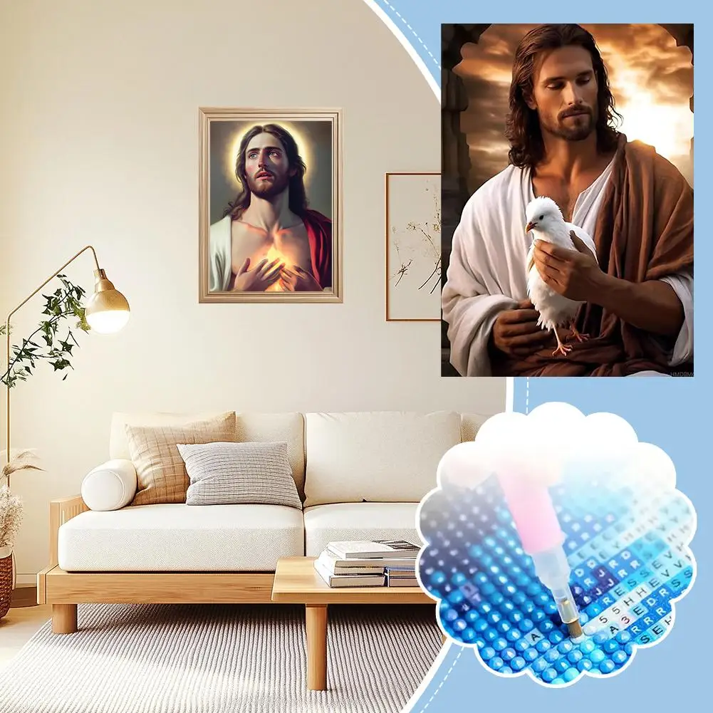 

1Pc 5D Jesus DIY Diamond Decorative Painting J8A3