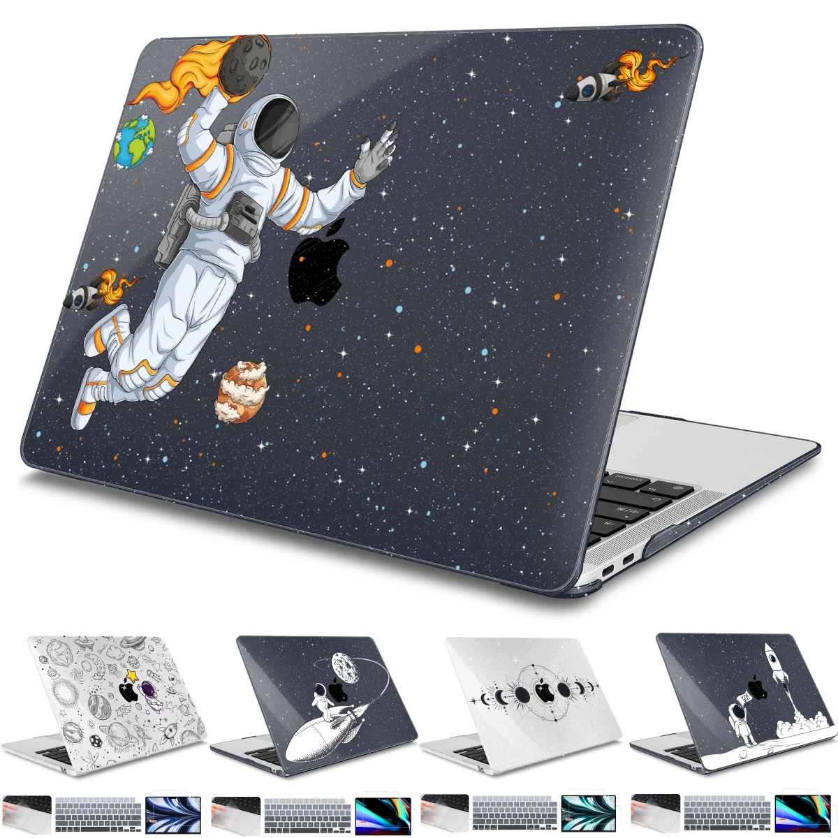 Mars Spaceman Shimmering powder print case for MacBook Pro case A2338 M2 M1 Air 13 A2337 A2681 13.6inch Pro M3 case A2992 A2991