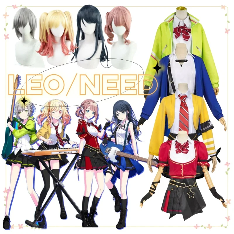 Project Sekai Colorful Stage Cosplay Leo/need Tenma Saki Hinomori Shiho Hoshino Ichika Mochizuki Honami Cosplay Costume Wig Band