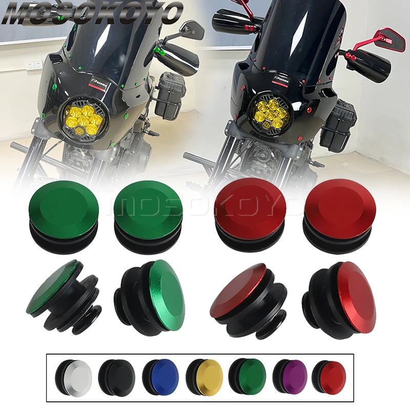 Headlight Fairing Bolt T25 Aluminum Bushing Inserts For Harley Softail Low Rider S 114 117 FXLRS Club Style Road Warrior Fairing