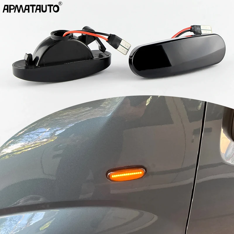 LED Dynamic Side Marker Light Turn Signal Lamp For Fiat Panda Punto Evo Stilo Qubo Peugeot Citroen Lancia Musa(350)  Accessories