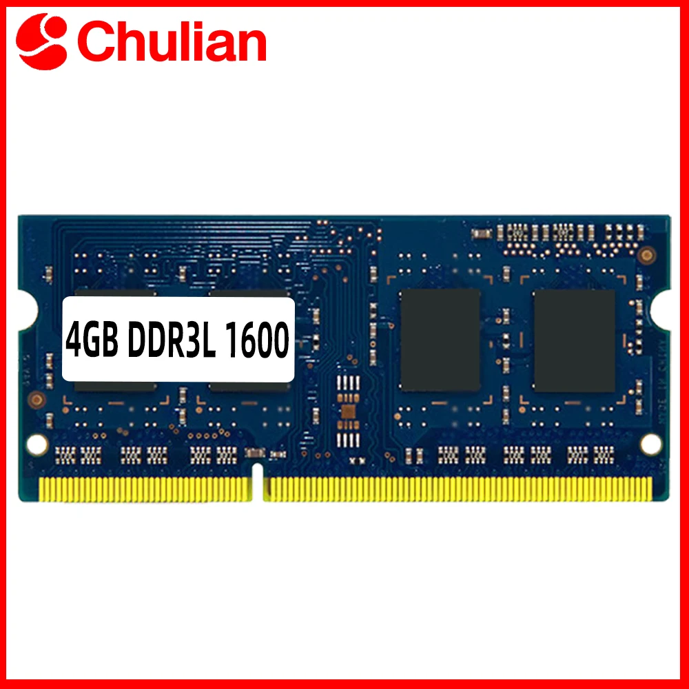 Notebook Memoria Ram DDR3L 1600Mhz 4GB Laptop Ram Memory PC3-12800 1.35V 204 Pins SODIMM For AMD or INTEL Laptop