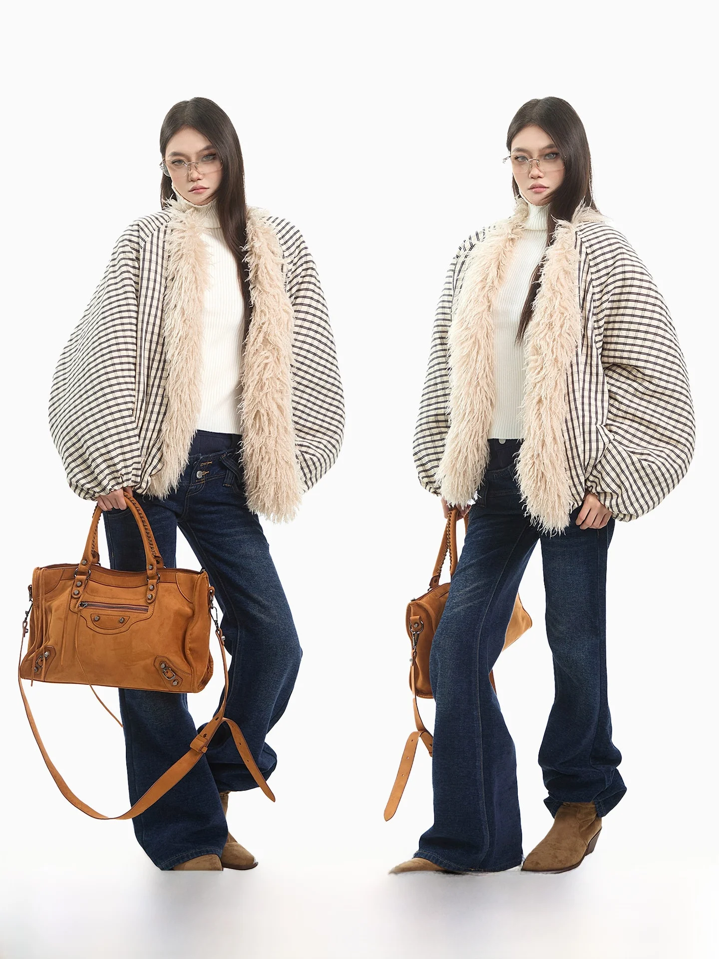 

Женская зимняя теплая универсальная куртка CCUP SPACE в американском ретро-стиле, на подкладке из фланели, из утолщенного хлопка, для ношения как верхняя одежда