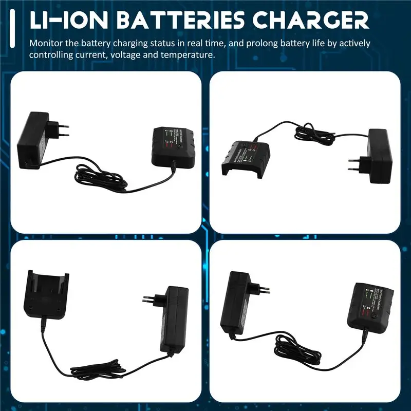 ABGI for Black and Decker 36V 40V Li- Batteries LBXR36 LBXR2036 LBX2040 Cordless Power Tool EU Plug
