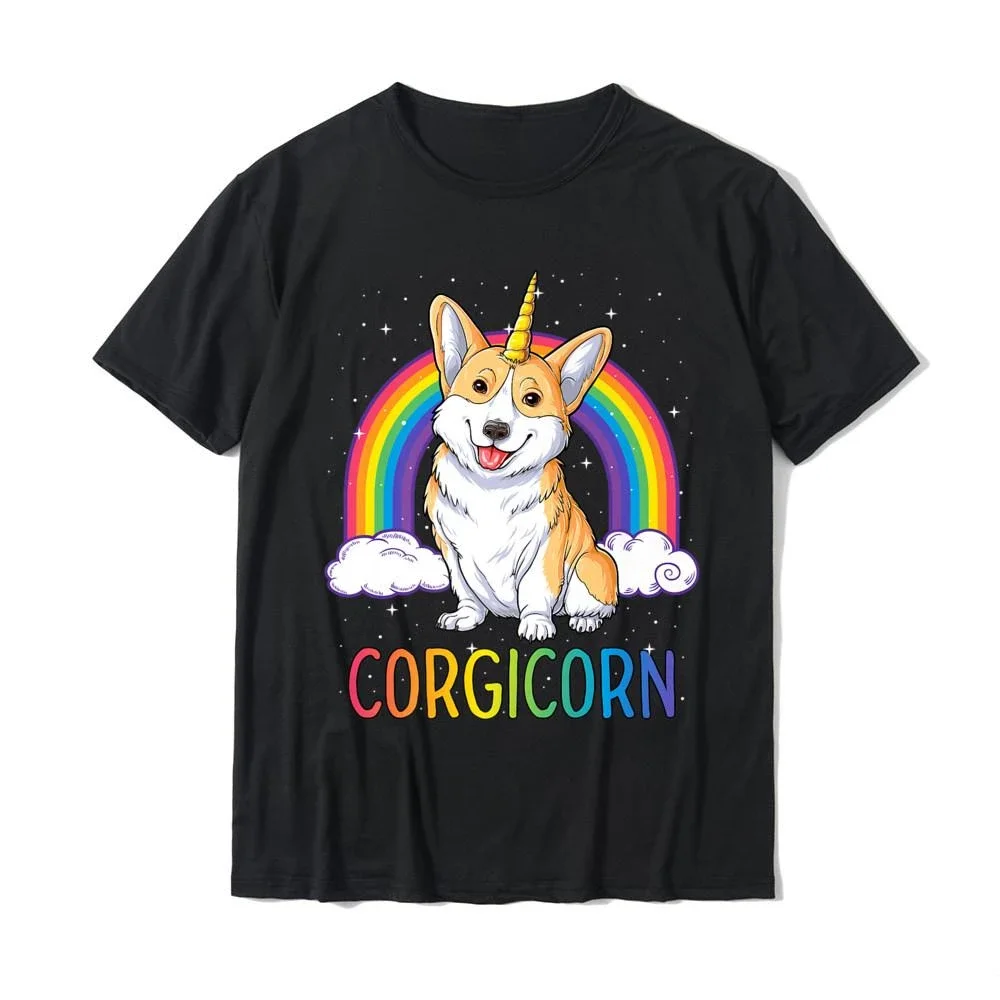 Chic Corgicorn Unicorn Corgi for Men T-shirt, Space Galaxy Premium Rainbow Gift for Geek, Geek Casual T-shirt for sale