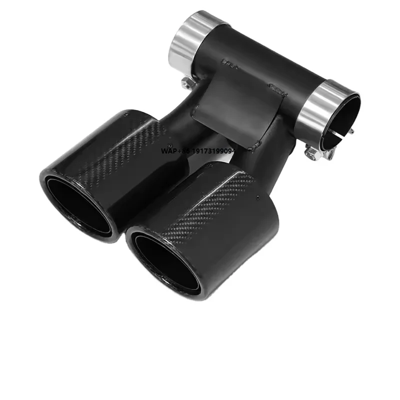 

Factory Custom Car Exhaust Pipe for-Porsche Cayman 718 981 987 up Carbon Fiber Performance Exhaust System Dual Muffler Tip