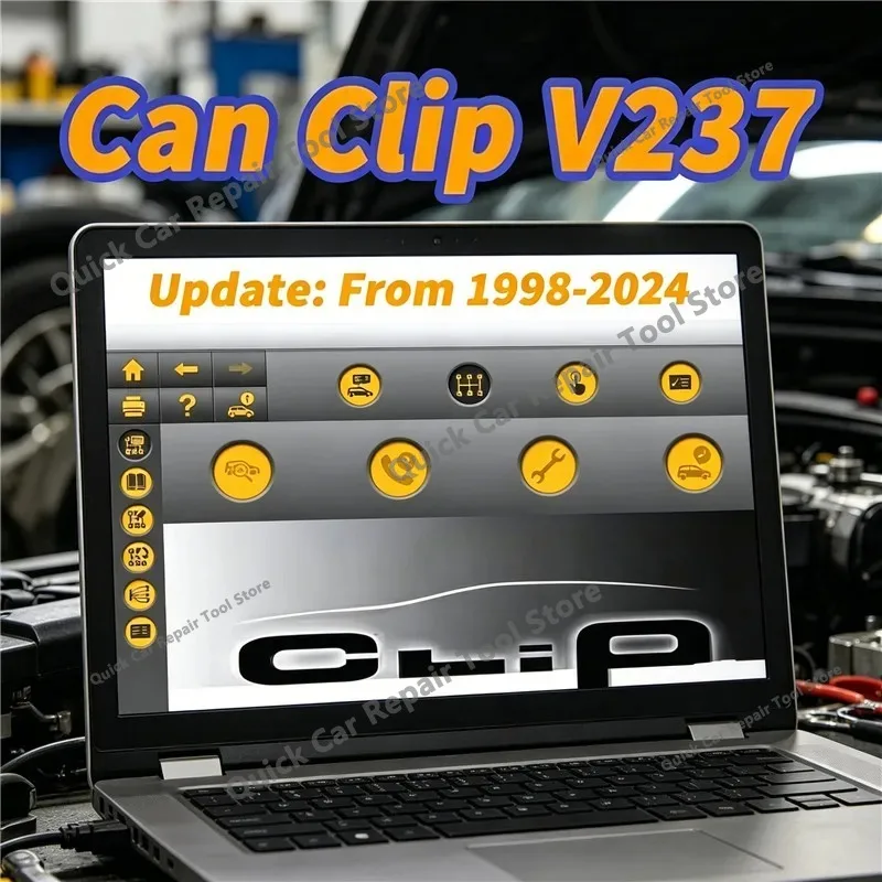 2026 newest  Software Can Clip V237 with crack free keygen for Rena-ult OBD2 Diagnostic Pin Extractor updata 1998-2023 year cars