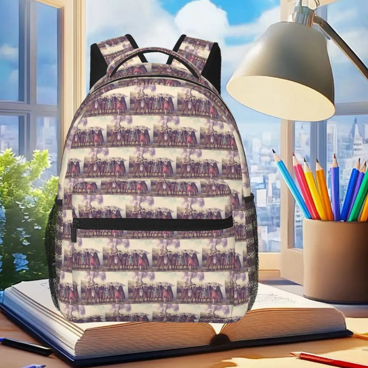 

Keeper Of The Lost Cities Character Backpack Student Boys Girls BookBag Kids School Bag Laptop Shoulder Bags for Men Women