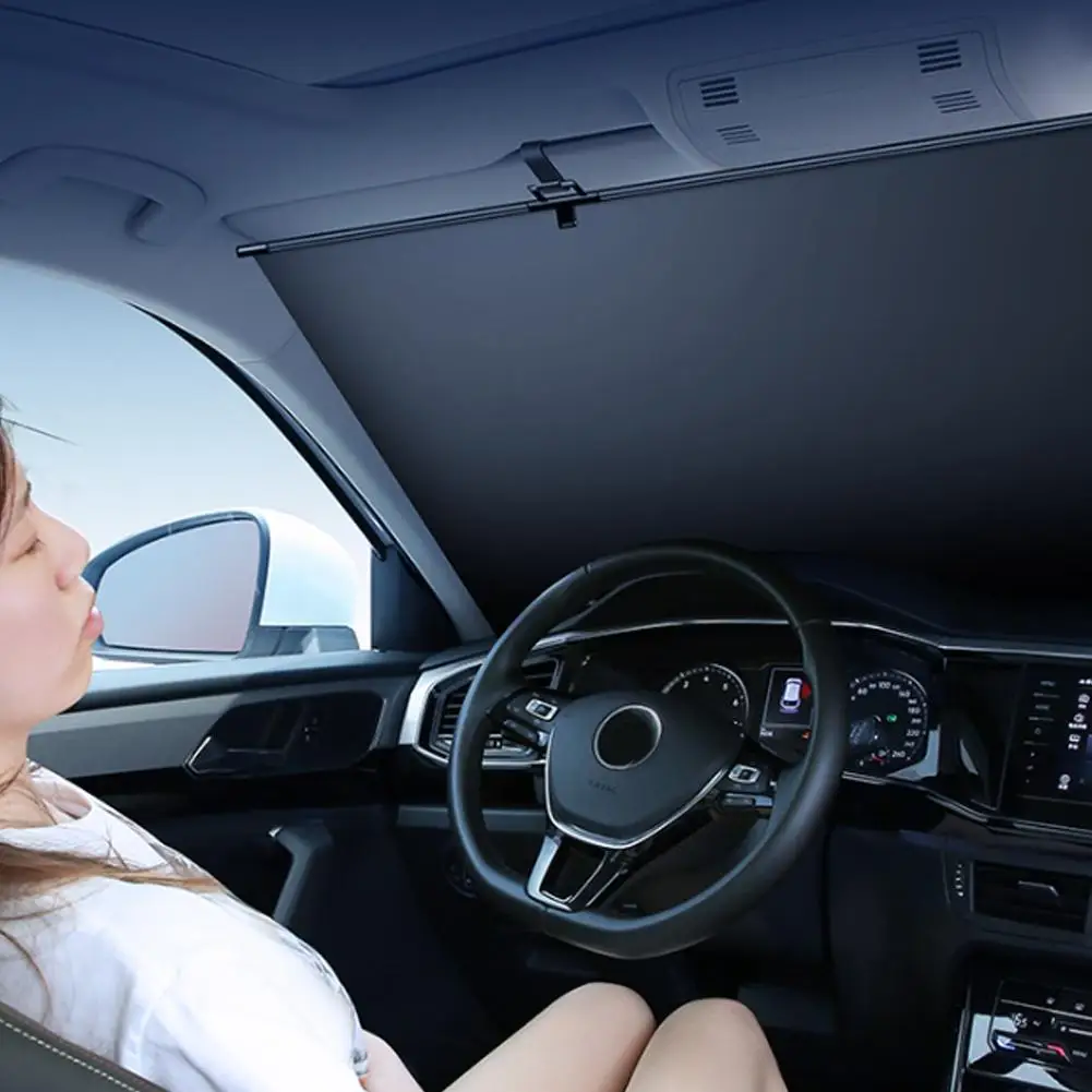 Automotive Sun Visor Auto Front Windshield Sun Shade Retractable Car Sunshade Heat Protection Vehicle Accessories