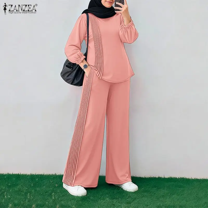 ZANZEA Dames Casual Set Lange Mouw - close-up view
