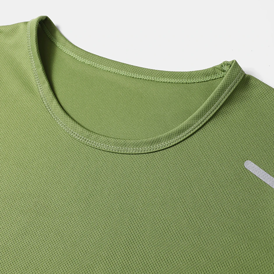 4/1 Pcs Men's Summer Multicolor Quick-drying Sports Short Sleeve Loose Breathable Fitness Running Badminton T Reflective Strip