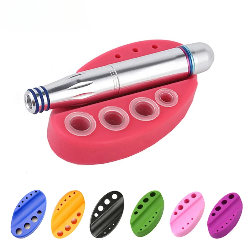 1pc Soft Silicone Pigment Stand, Eyebrow, Eye, Lip Machine, Pen Holder, Silicone Cup, Tray Embroidery Tool