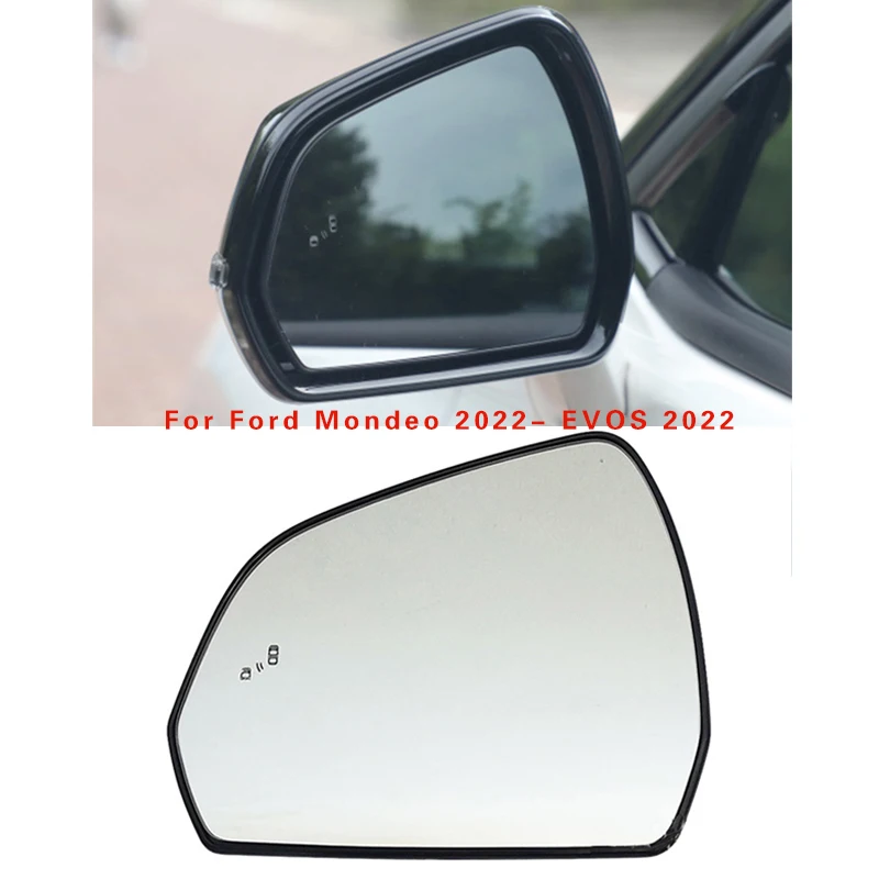 

Auto Left Right Heated Blind Spot Warning Wing Rear Mirror Glass For Ford Mondeo 2022- EVOS 2022-