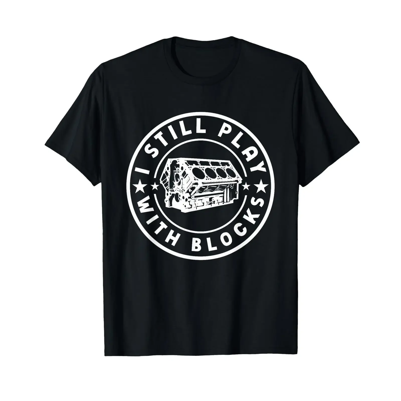 I Still Play With Blocks Racing Maintenance Mechanic T Shirt vintage Washed Casual Soft Comfortable Top For Everyday Wear