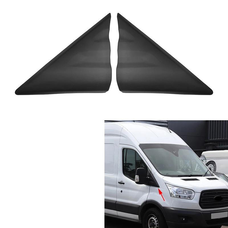 For Ford Transit MK8 2014-2020 Front Left Right Rearview Mirror Triangular Cover a Pillar Triple-cornered Plate Trim