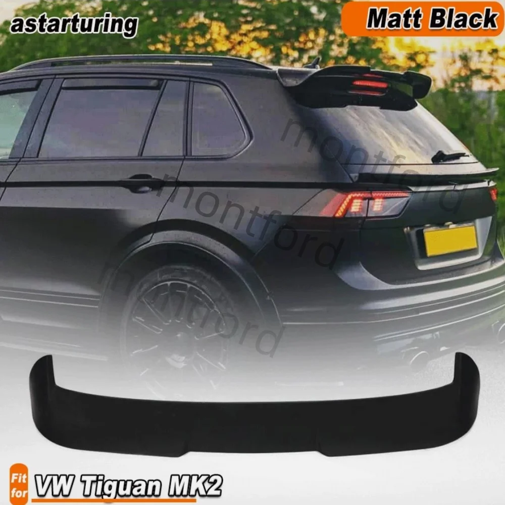 

Carbon Fiber Rear Roof Spoiler Wing Lip For Volkswagen VW Tiguan MK2 SUV 2017-2024