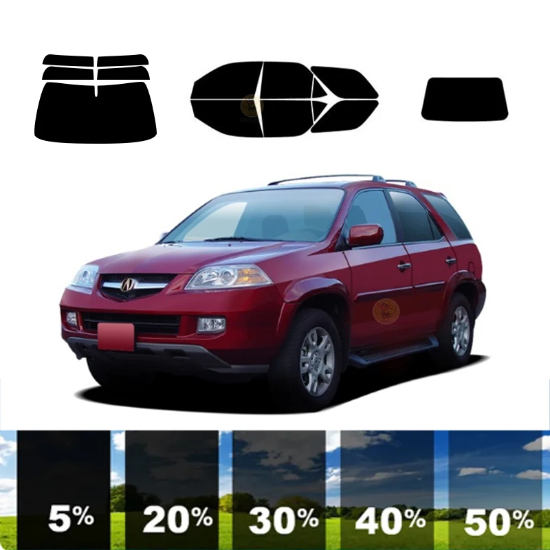 

precut Removable Window Tint Film For Car 100% UVR 5%-70%VLT Heat Insulation Carbon ﻿For ACURA MDX 4 DR SUV 2001-2006