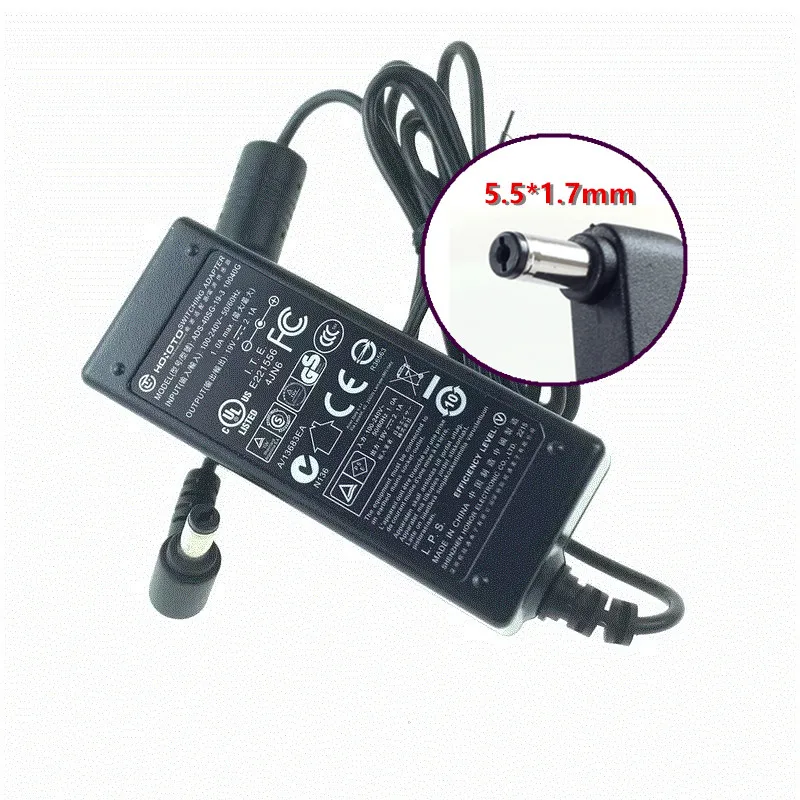 HOIOTO ADS-40SI-19-3 19040E 19V 2.1A 40W 5.5x1.7mm ADS-40SG-19-3 AC Adapter Charger For ACER Monitor Laptop Power Supply