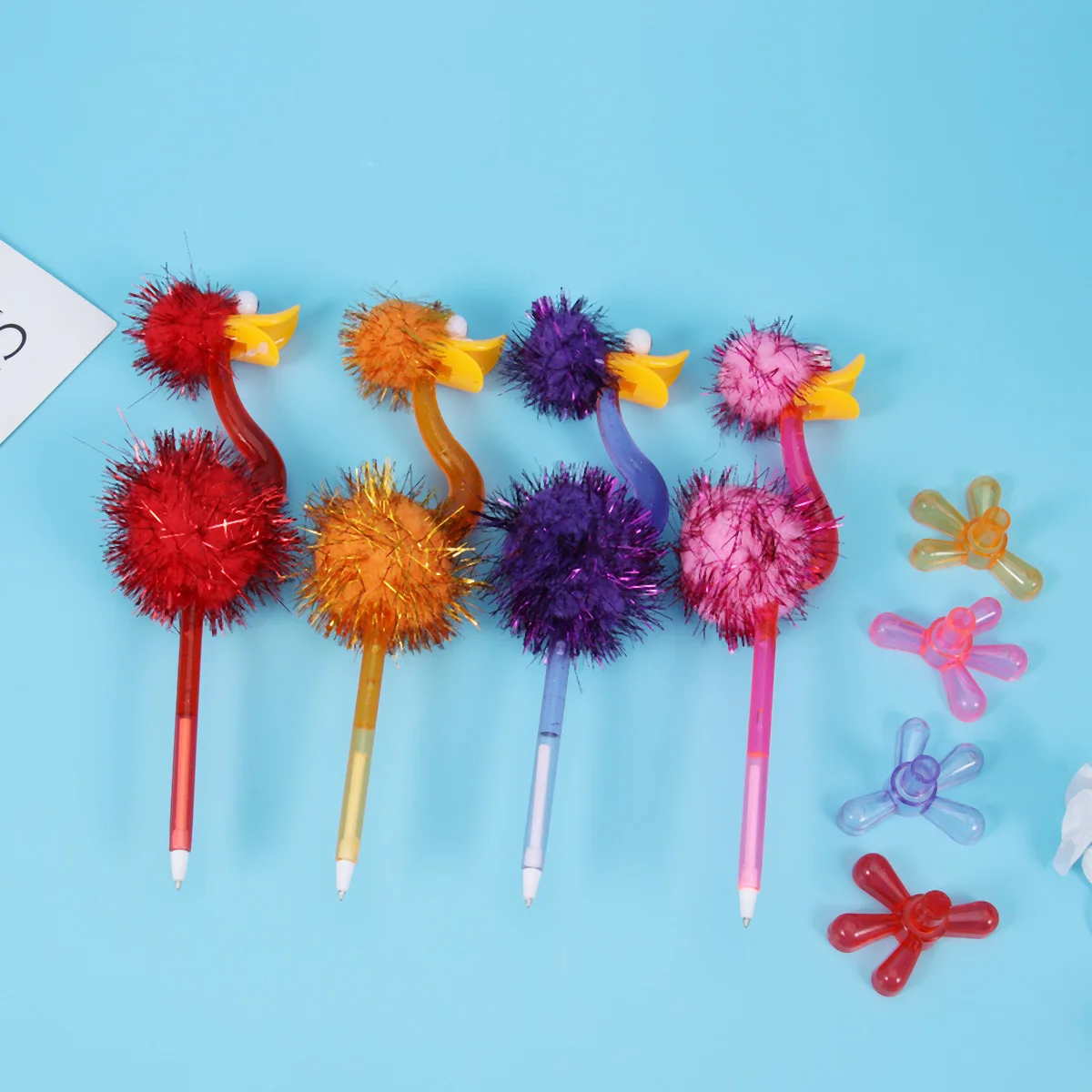 

4 шт. легкая портативная шариковая ручка с удобной ручкой для школы, офиса, семейного использования, шариковые ручки разных цветов