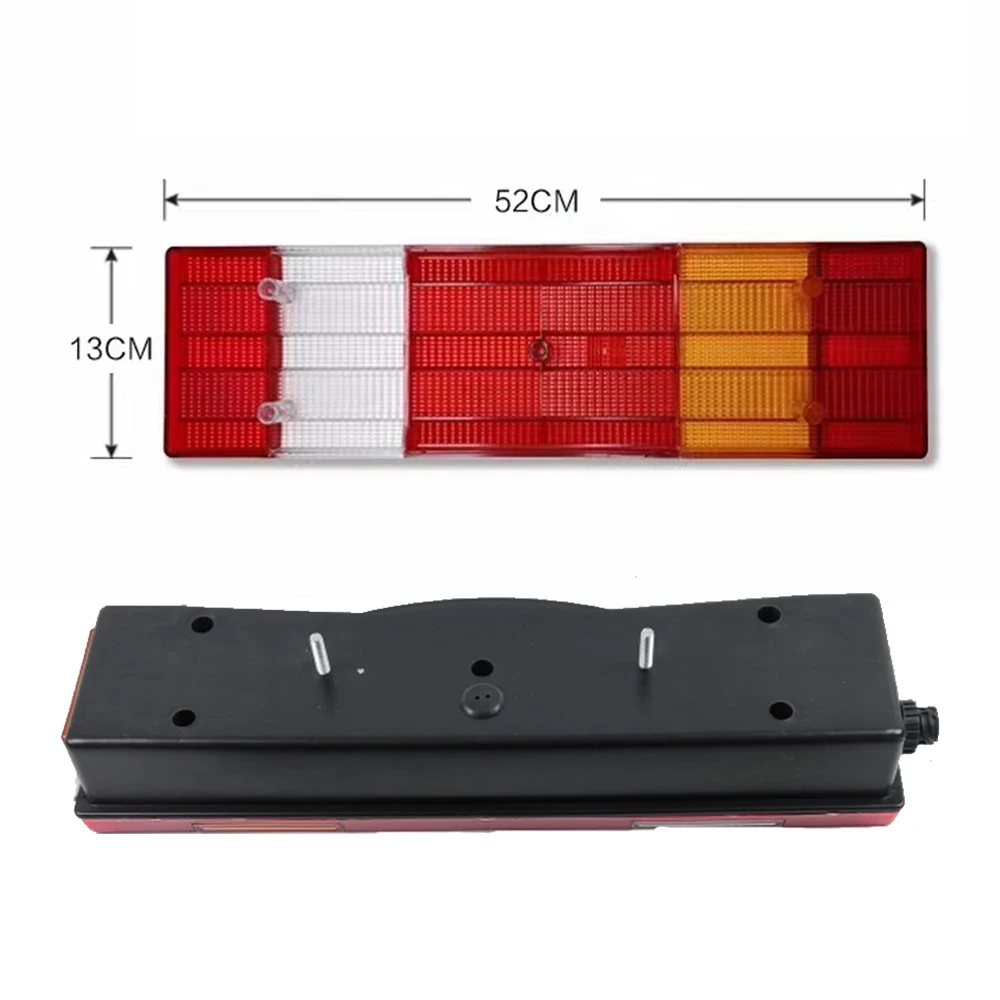 24V 80 LED Truck Tail Lights Reverse Brake Warning Lorry Bulb Taillamp For Mercedes-benz Actros MP1/2/3/4 0015406270 0015406370