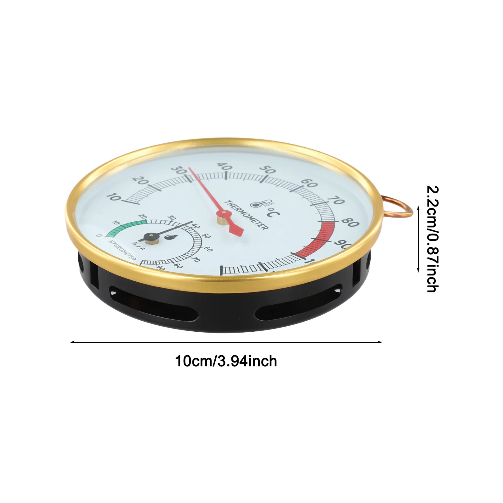 Sauna Thermometer Hygrometer Metal Glass 10-120C Accurate Temperature Humidity Gauge For Steam Room Spa Accessories