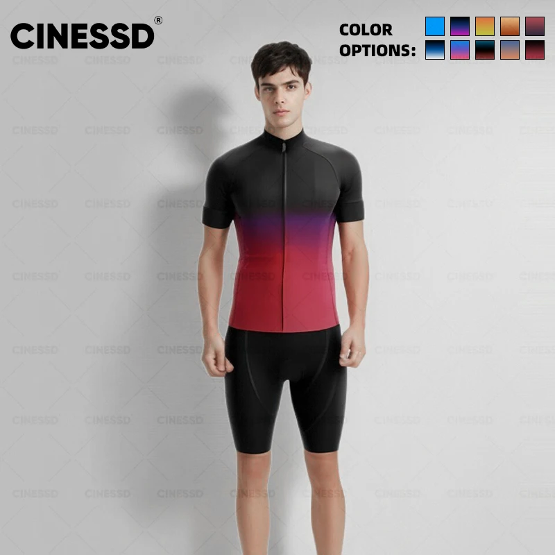 Cycling Jersey Bib Set Men Bike Top MTB Bicycle Shirt Mountain Road Riding Clothing Summer Short Sleeve Clothes Maillot Ciclismo