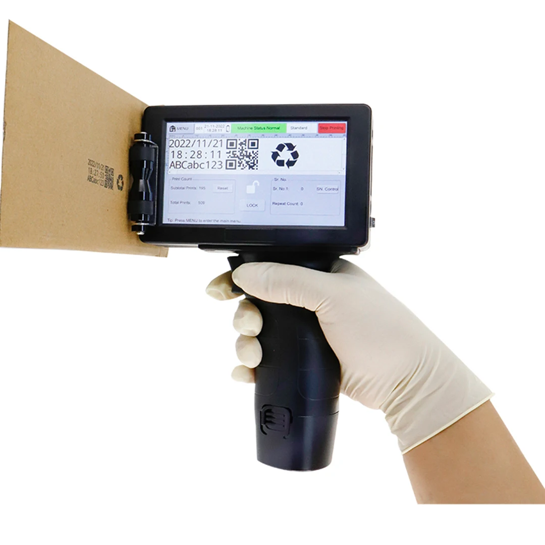 For Docod Portable Handheld G100E Inkjet Printer 12.7mm Batch Coding Machine Qr Code Serial Number Expiry Date Tij Features Rico