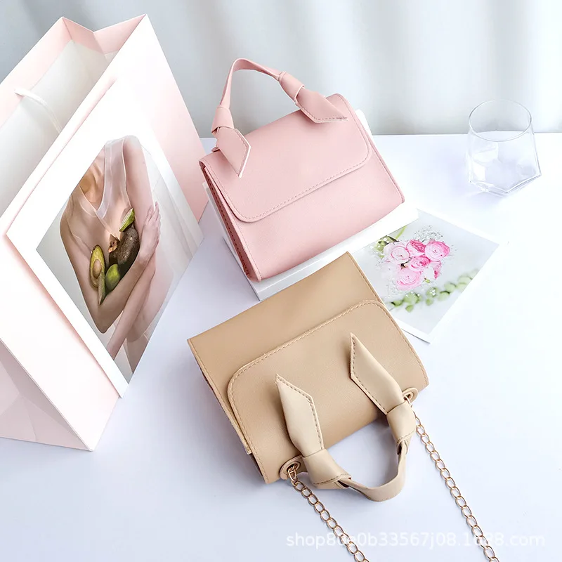 Fashion Small Crossbody Bags New Women Mini Leather Shoulder Bag Messenger Bag For Girl Solid color Chain Bag Ladies Phone Bag