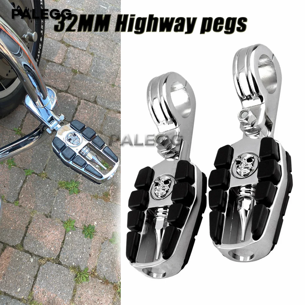 

Мотоцикл 1,25 "32 мм защита двигателя шоссейные подножки кронштейн для Honda Harley Touring Softail Street Bob Road King Dyna Fat Boy