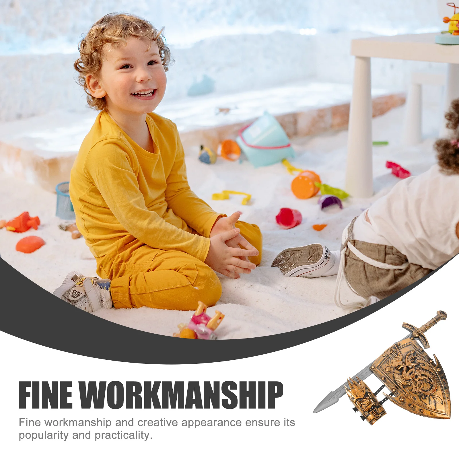 

1 set 1 Set Kids Plastic Costume For Role Playing Battle Cosplay Party Performance Props Children