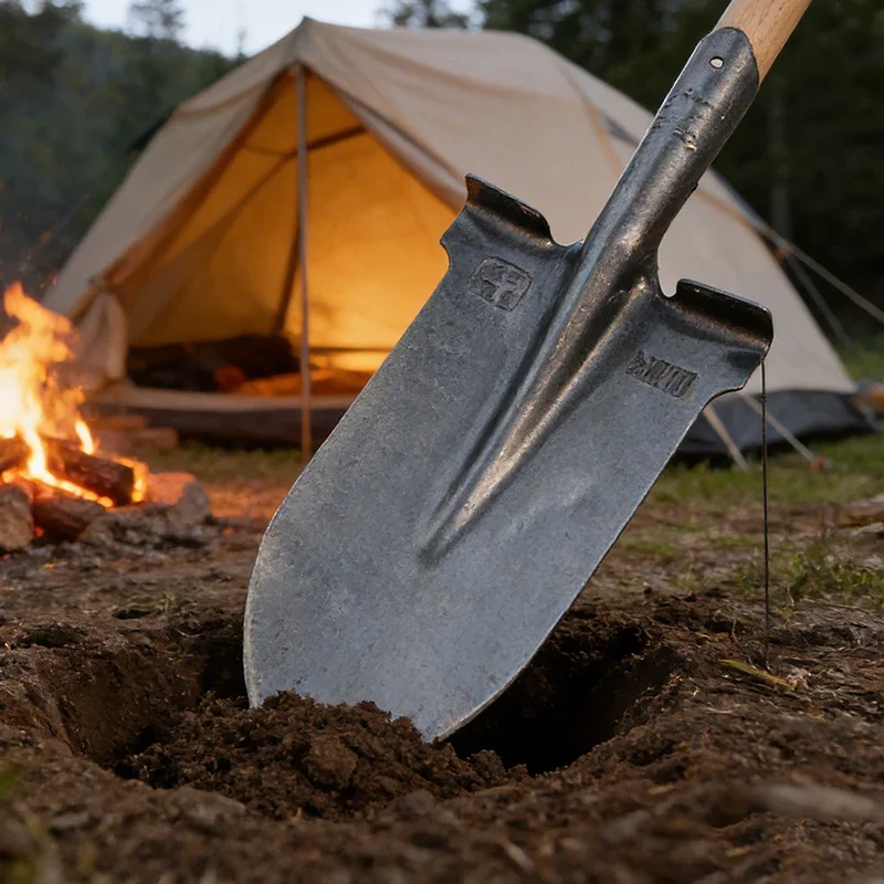 Sharp Spade Head Garden Agricultural Spade Head Outdoor Camping Portable Hand Shovels Multifunctional Manganese Steel Shovel
