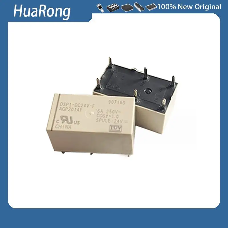 5Pcs/Lot  DSP1-DC12V  AGP2013   DSP1-DC12V-F   AGP2013F  6-PIN