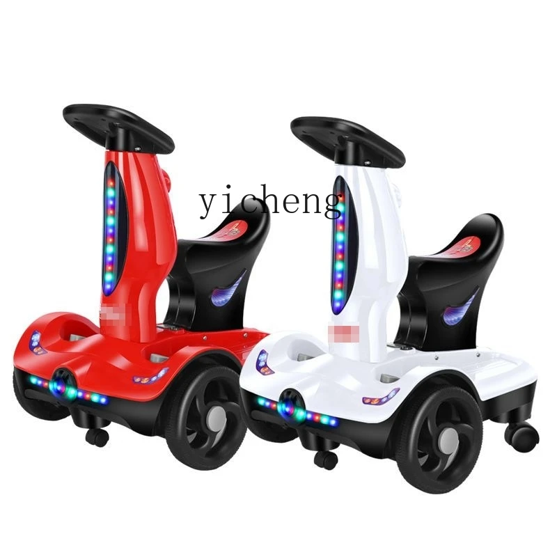 

Tqh Children's Car Luge Children's Electric Swing Can Sit Adult Bobby Car Baby Electric Car